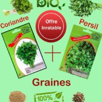 2 Sachets de graines "Coriandre & Persil"