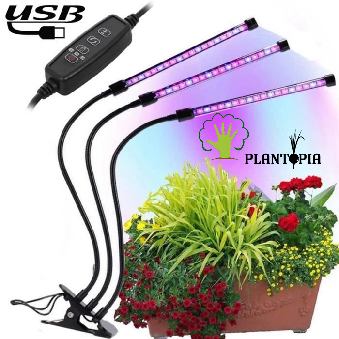 Eclairage horticole au Maroc. 1 Tube LED avec support - Plantopia Maroc