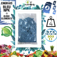 Engrais bleu NPK universel pour potager et plantes en pot 2KG - Plantopia Maroc