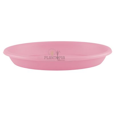 soucoupe rose pour pot | soucoupe de pot Maroc | Round saucer | soucoupe ronde eau arrosage maroc | صحن جمع ماء المحبق في المغرب