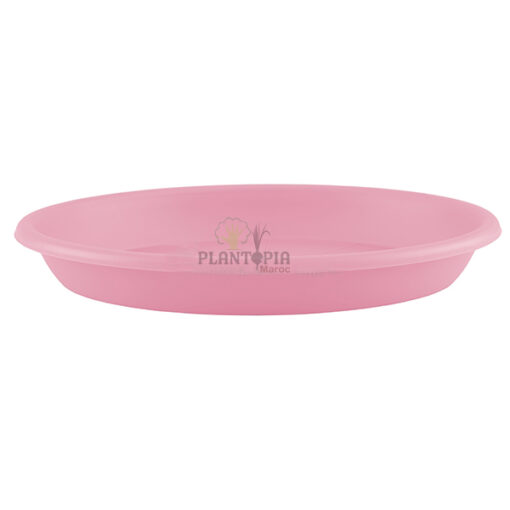 soucoupe rose pour pot | soucoupe de pot Maroc | Round saucer | soucoupe ronde eau arrosage maroc | صحن جمع ماء المحبق في المغرب