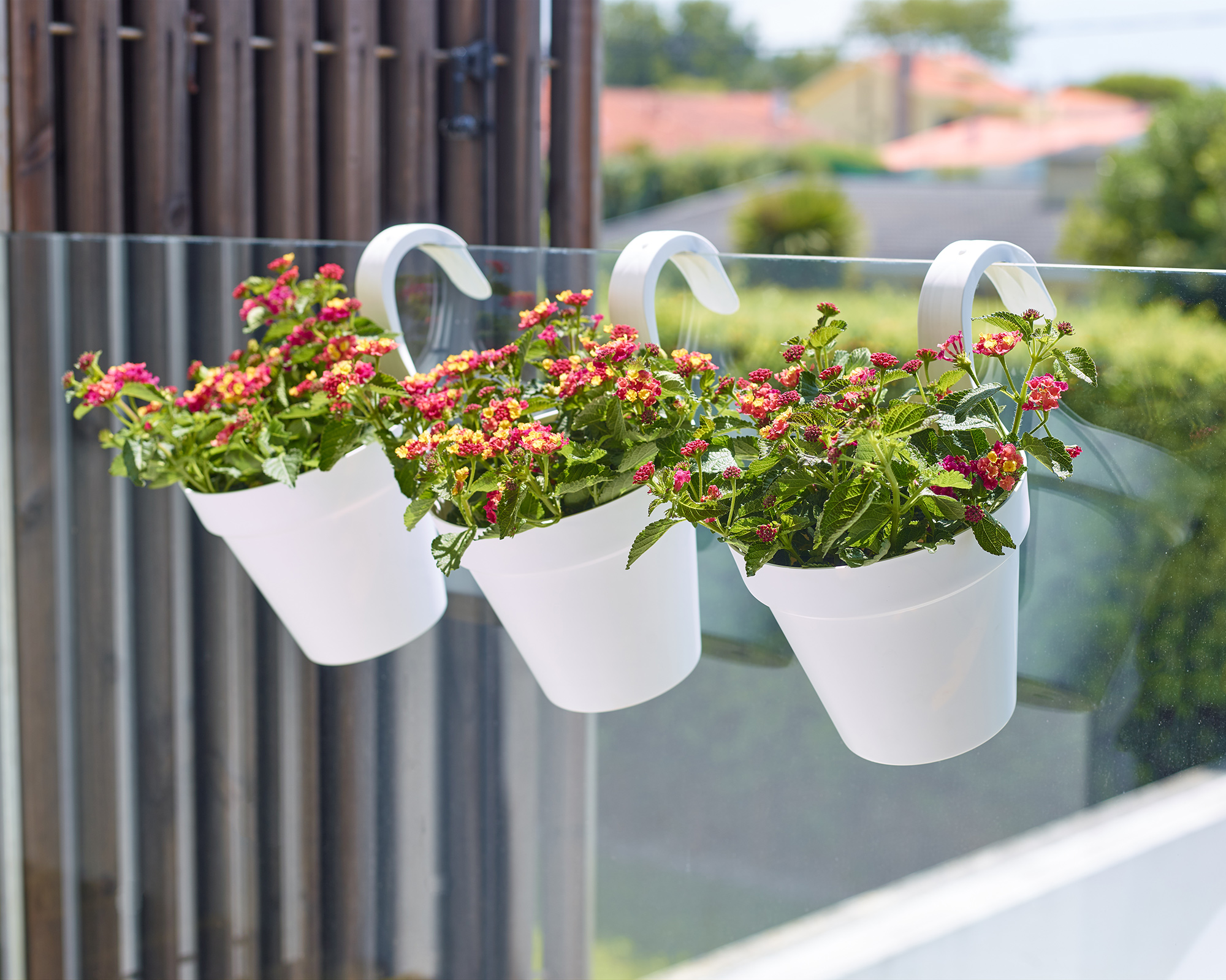 Pot Single Balcony - Gris Taupe - Plantopia Maroc