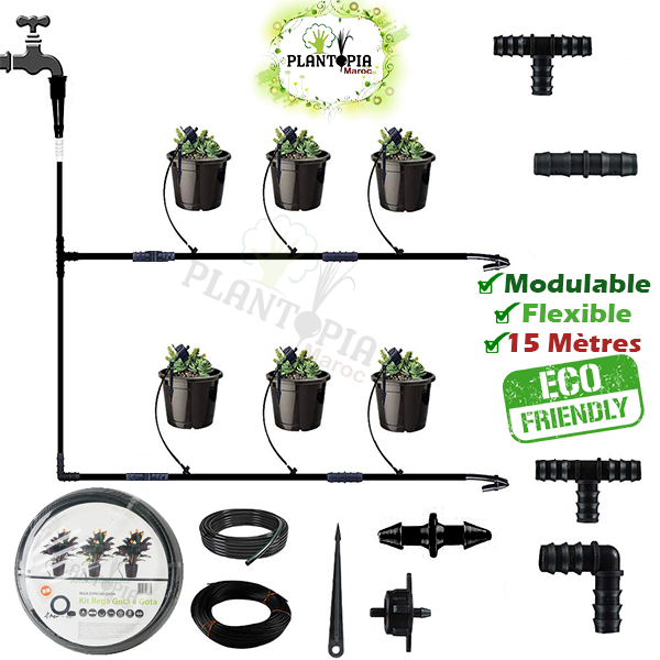 Système d'Auto-Arrosage Adaptable à Tout vos Pots & Plantes - Plantopia  Maroc