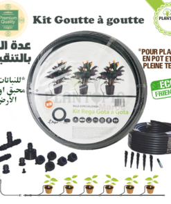 Ibotec Rega Gota a gota | Kit goutte à goutte Maroc | Kit arrosage & irrigation goutte à goutte au MAroc par Plantopia MAroc | نظام الري الموضعي للنباتات المنزلية في المغرب | بيع جهاز السقي الموضعي بالتنقيط في المغرب للنباتات في محبق اصيص او في الارض