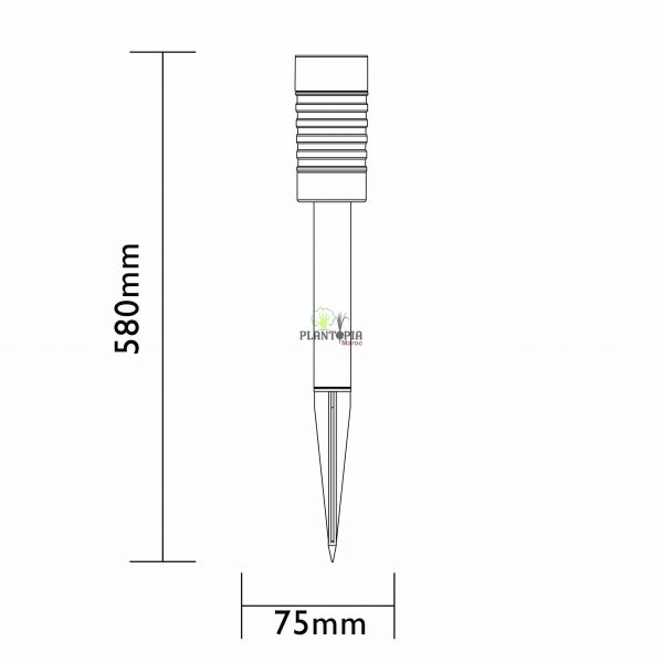 lampe solaire jardin maroc - energie solaire jardin - LED solaire - lampe pick solaire - Plantopia Maroc - مصباح شمسي للحديقة