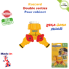 Raccord double sorties pour robinet de jardin - Connecteur double pour robinet Plantopia Maroc