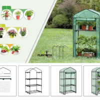 Mini serre pour maison avec bâche plastique chez Plantopia MAroc