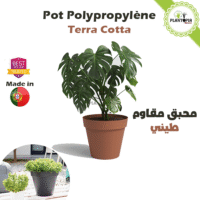 Fournisseur et vendeur de pots plastique polypropylene couleur Terra Cotta à Marrakech Tanger Rabat...