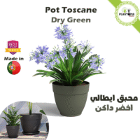 Pot forme de boule campana 25 cm dry green pour interieur et exterieur chez Plantopia Maroc