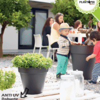 Pots eco frienly en plastique résistant anti UV chez Plantopia Casablanca Tanger Rabat Marrakech Sale