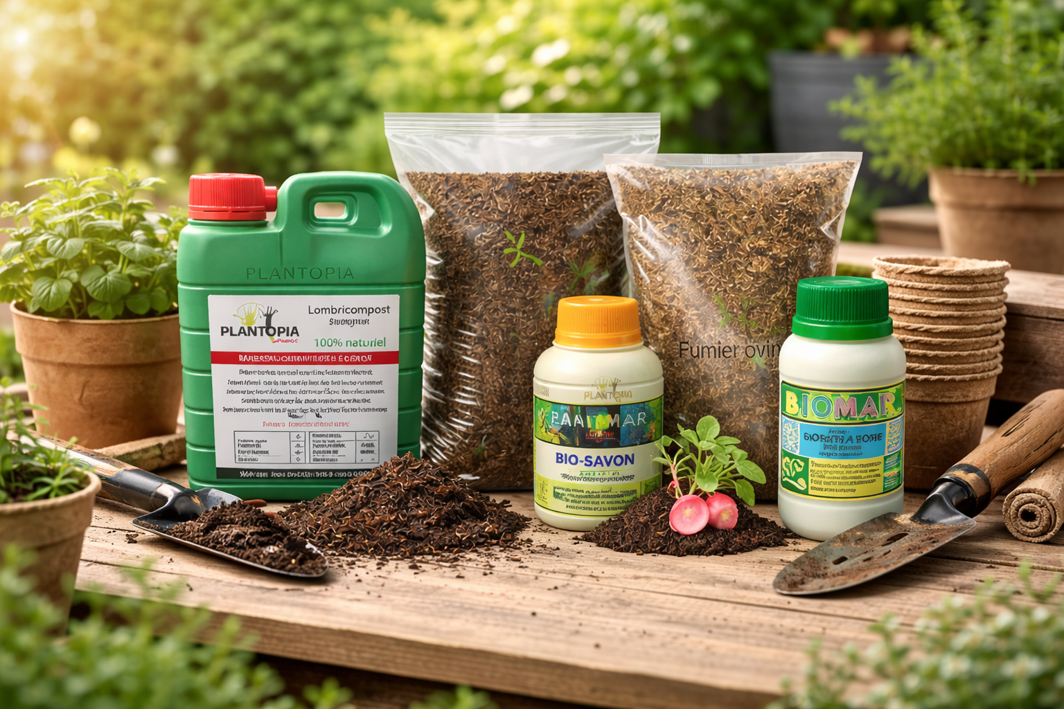 Pack croissance naturelle avec engrais et insecticide bio et organiques chez Plantopia Casablanca Rabat Sale Fes Tanger Marrakech Agadir Essaouira