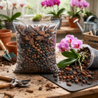 Vente de sachet de substrat spécial Orchidées chez Plantopia Casablanca Bouskoura rabat Tanger Marrakech Fes Meknes Agadir Essaouira Safi