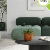 Pot elegant ceramique fait main pour deco intérieur et plantes chez Plantopia Casablanca Rabat Tanger Marrakech