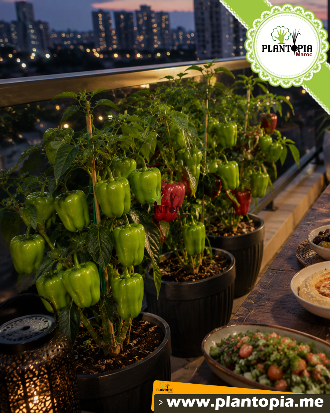 Jardinage et culture urbaine de poivron Kandil Dolma par Plantopia Maroc - كيس بذور الفلفل التركي Jardinage et culture urbaine de poivron Kandil Dolma par Plantopia Maroc - كيس بذور الفلفل التركي
